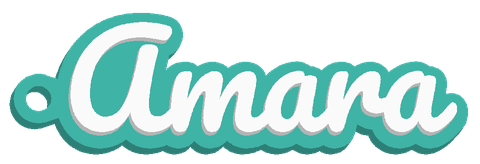 Custom name keyring, script lettering