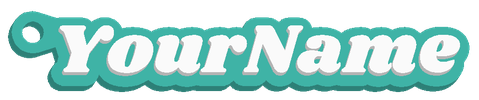 Custom name keyring, retro lettering